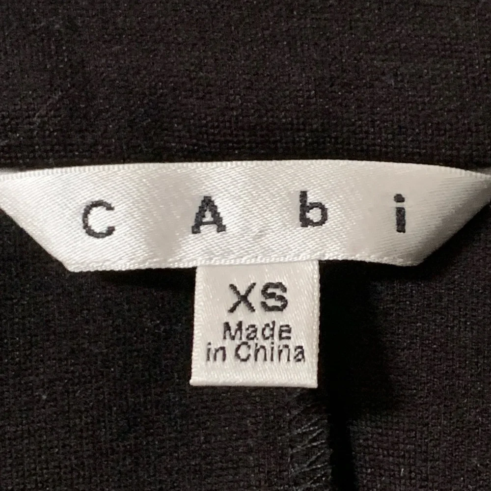 CAbi Shaggy Faux Fur Black Vest Size XS - Picture 7 of 8